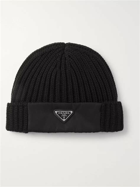 prada black beanie|prada cap price.